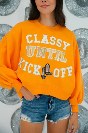 CLASSY UNTIL KICKOFF COLORFUL PULLOVERS