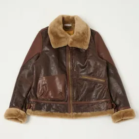 Shangri-La Heritage 'Aviatore' B-3 Shearling Flight Jacket - Brown