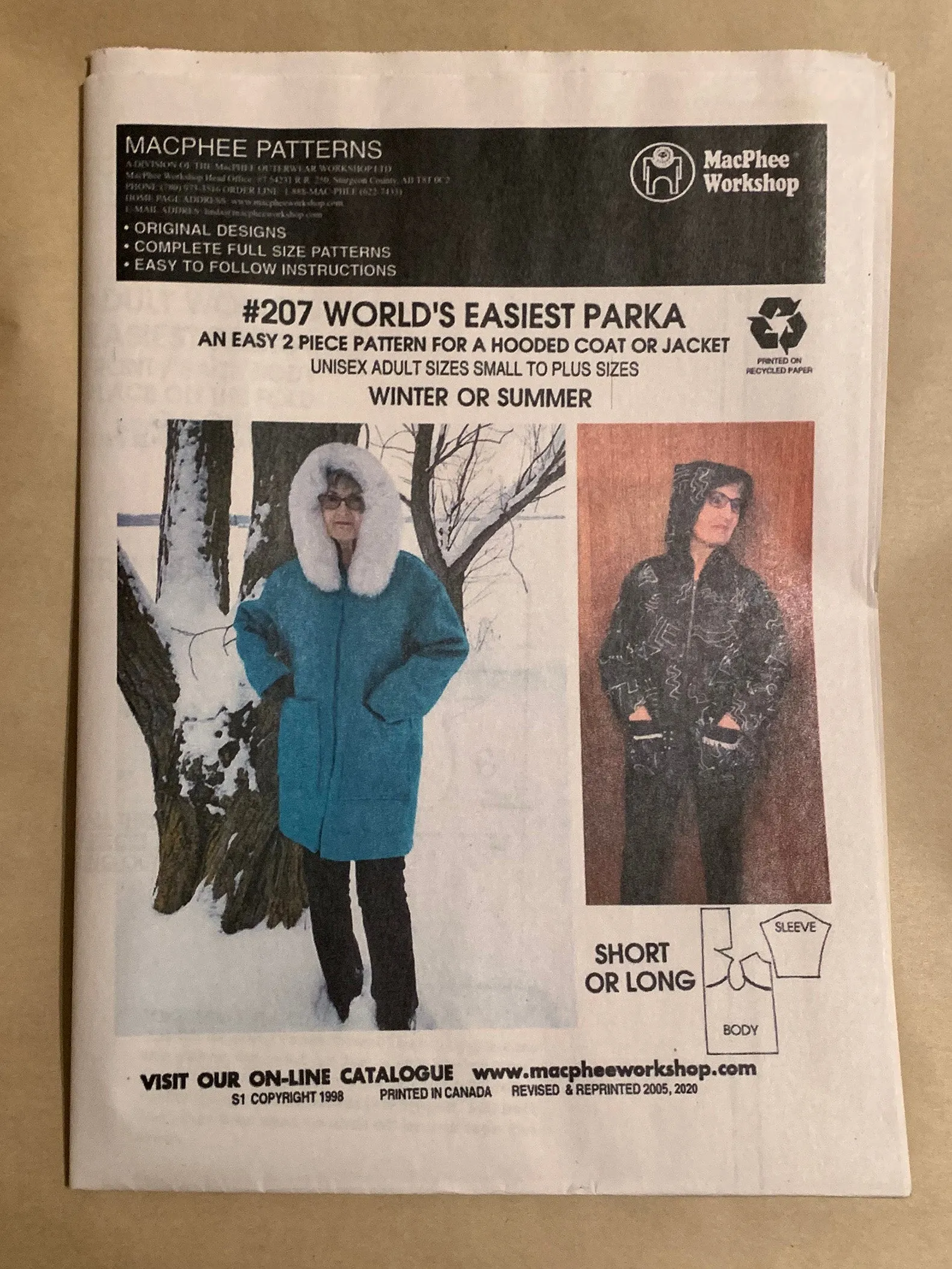 #207 & #507 WORLD'S EASIEST PARKA - SPECIAL OFFER