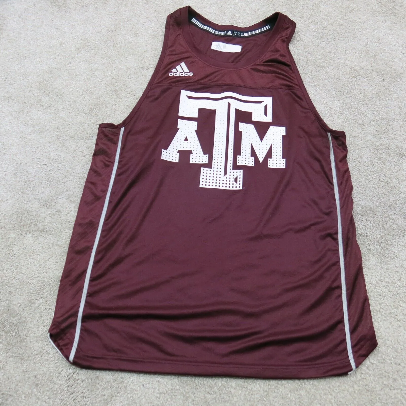 Adidas ATM Womens Pullover Tank Tee Sleeveless Round Neck Maroon Size Large