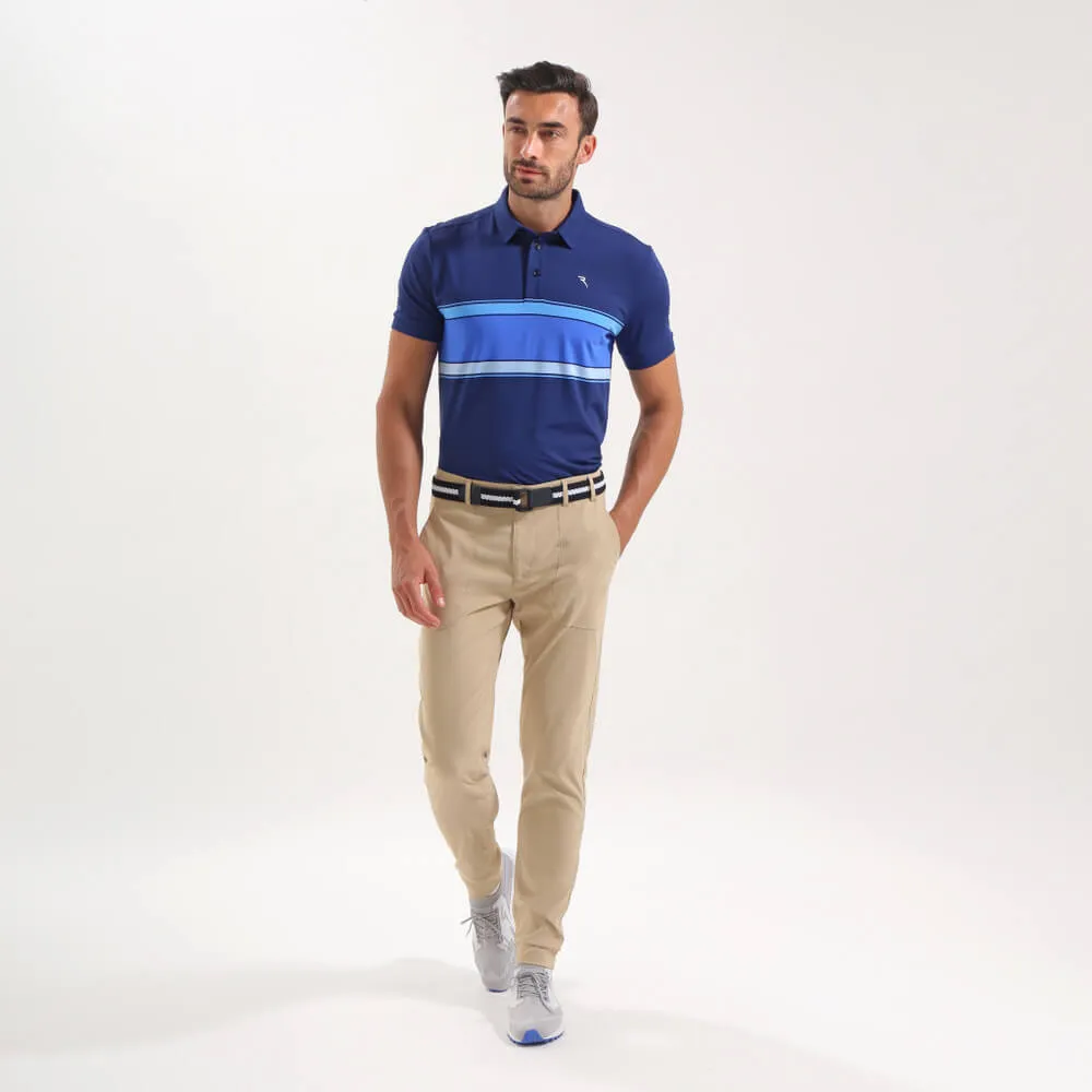 AGELONG | STRIPED SUNBLOCK® POLO | FINAL SALE