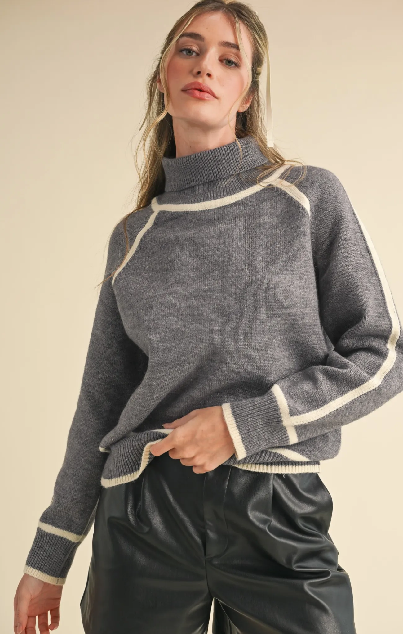 Alena Contrast Sweater