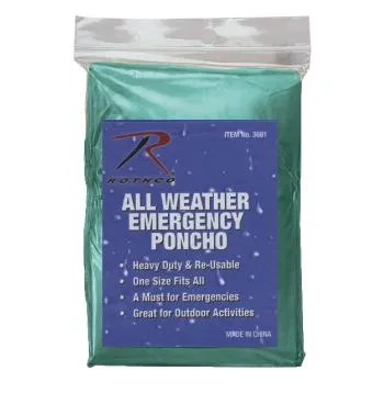 All Weather Emergency Poncho