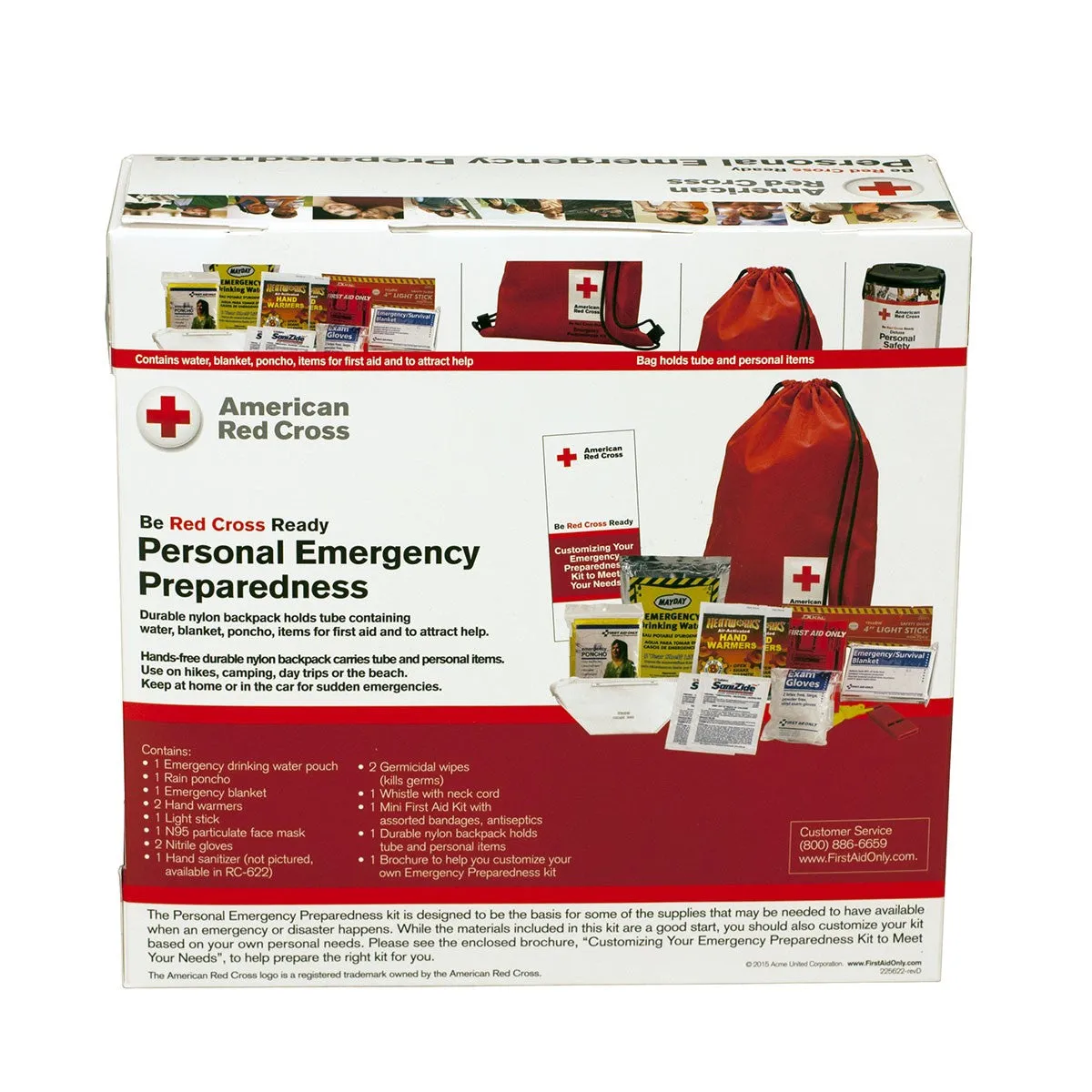 American Red Cross Deluxe Personal Safety Emergency Pack - W-RC-622