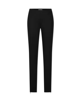 Ankle Zipper Mid Waist Pants