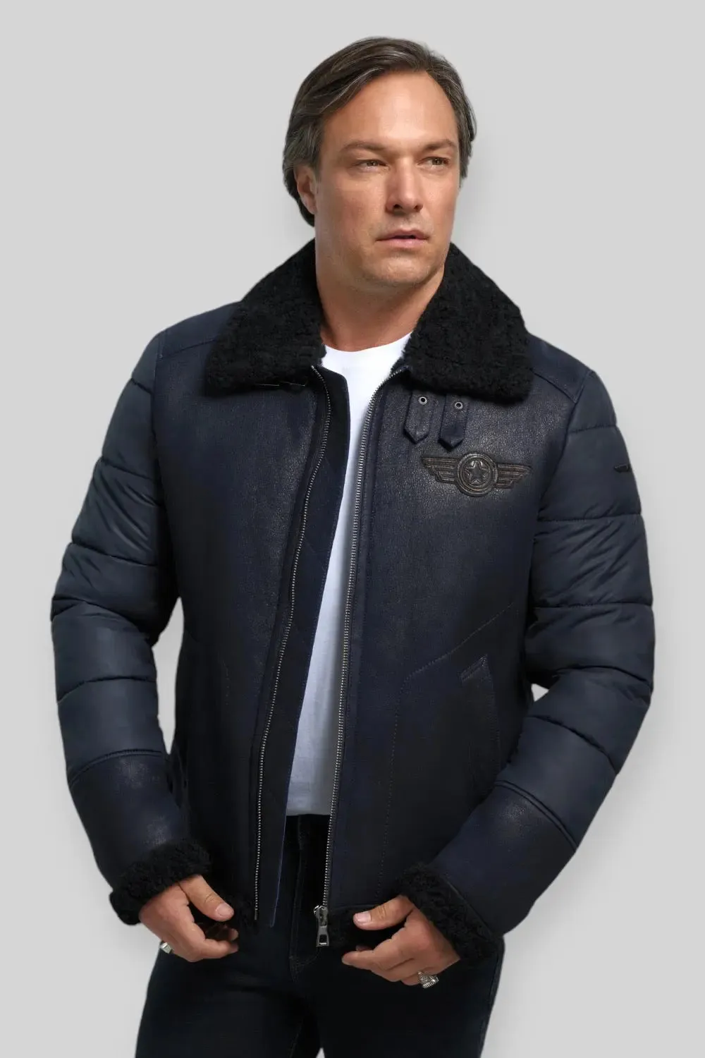 Antonio Sheepskin B-3 Bomber Jacket