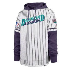 ARIZONA DIAMONDBACKS COOPERSTOWN PINSTRIPE DOUBLE HEADER '47 SHORTSTOP PULLOVER HOOD