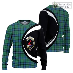 Armstrong Ancient Tartan Ugly Sweater with Family Crest Circle Style