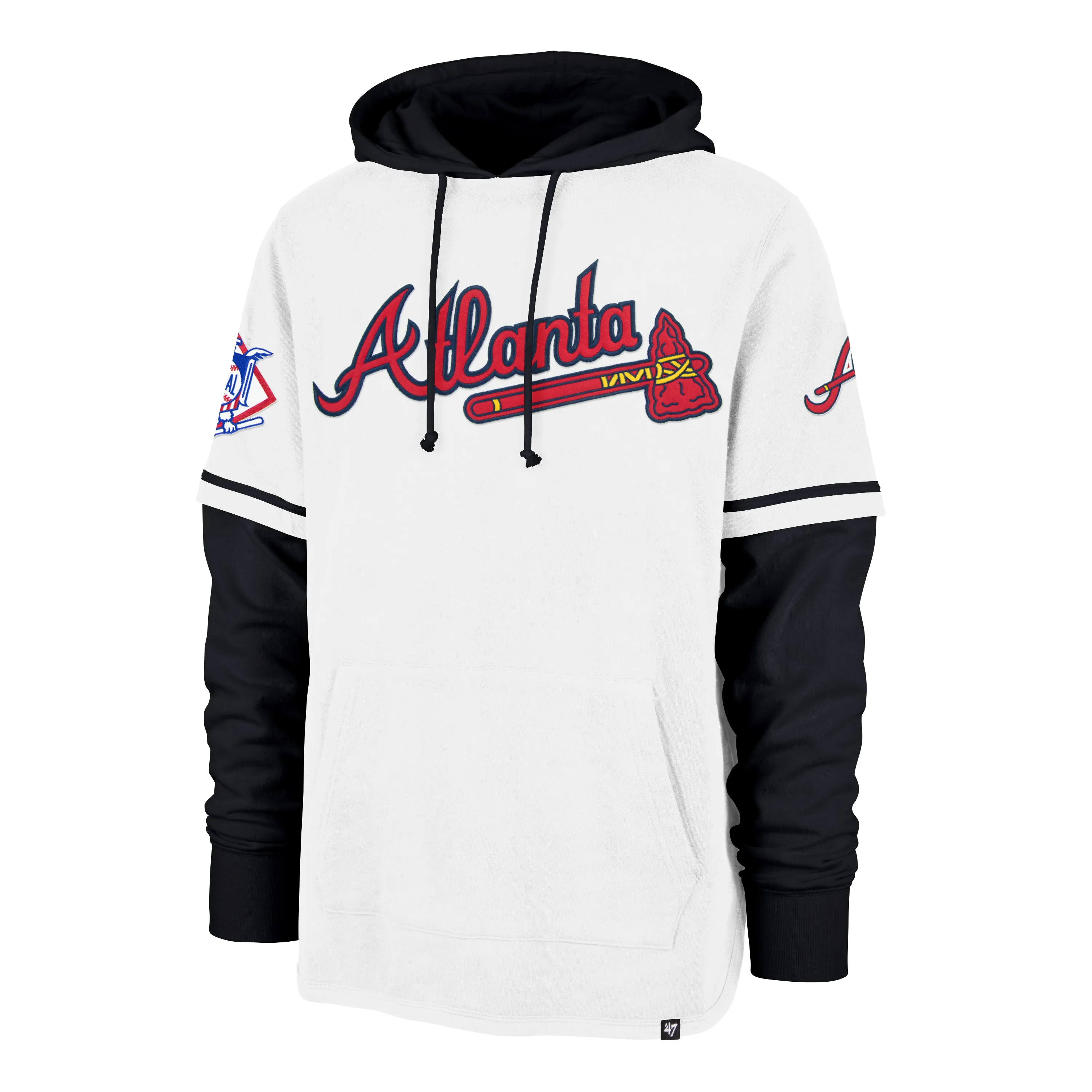 ATLANTA BRAVES COOPERSTOWN TRIFECTA '47 SHORTSTOP PULLOVER HOOD