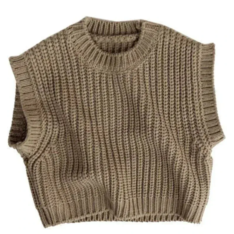 Autumn Winter Children Kids Boys Girls Warm Knit Sweater Vest