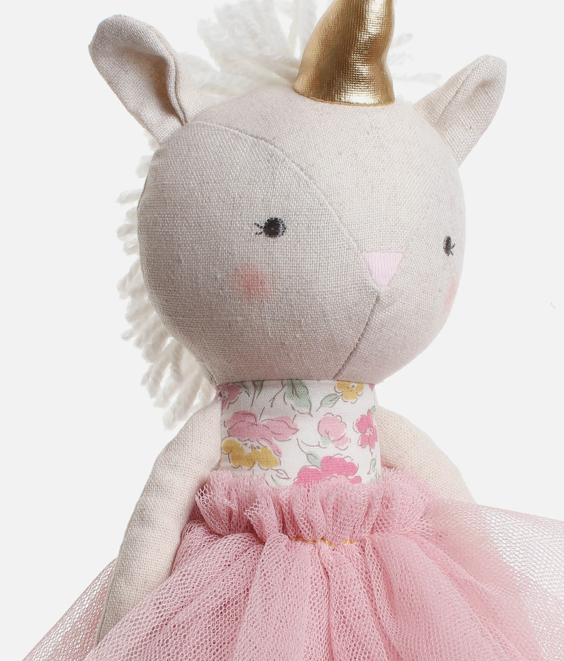 Baby Unicorn Soft Doll, Rose Garden