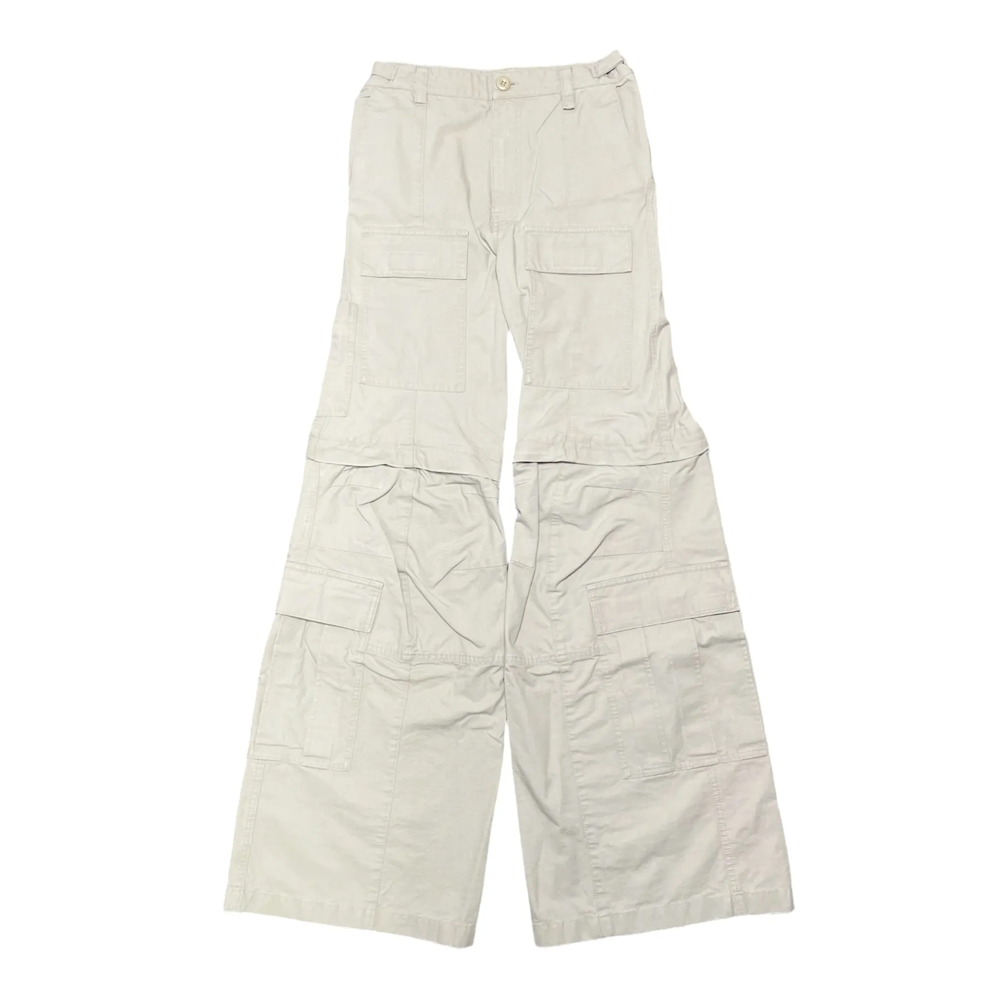 Balenciaga Flared Cargo Pants Beige