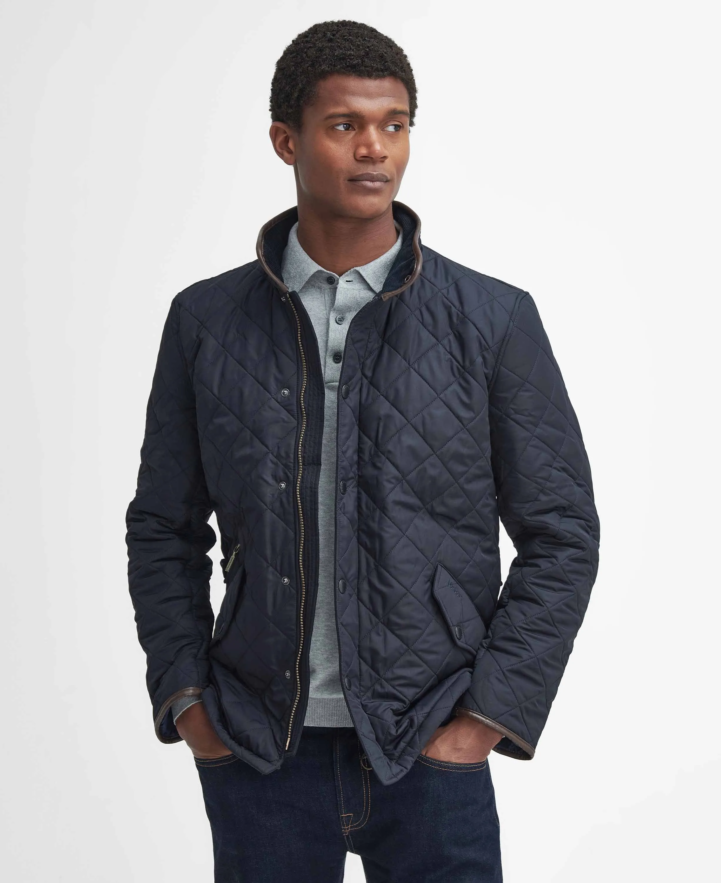 Barbour Powell Quilted Jacket - Navy