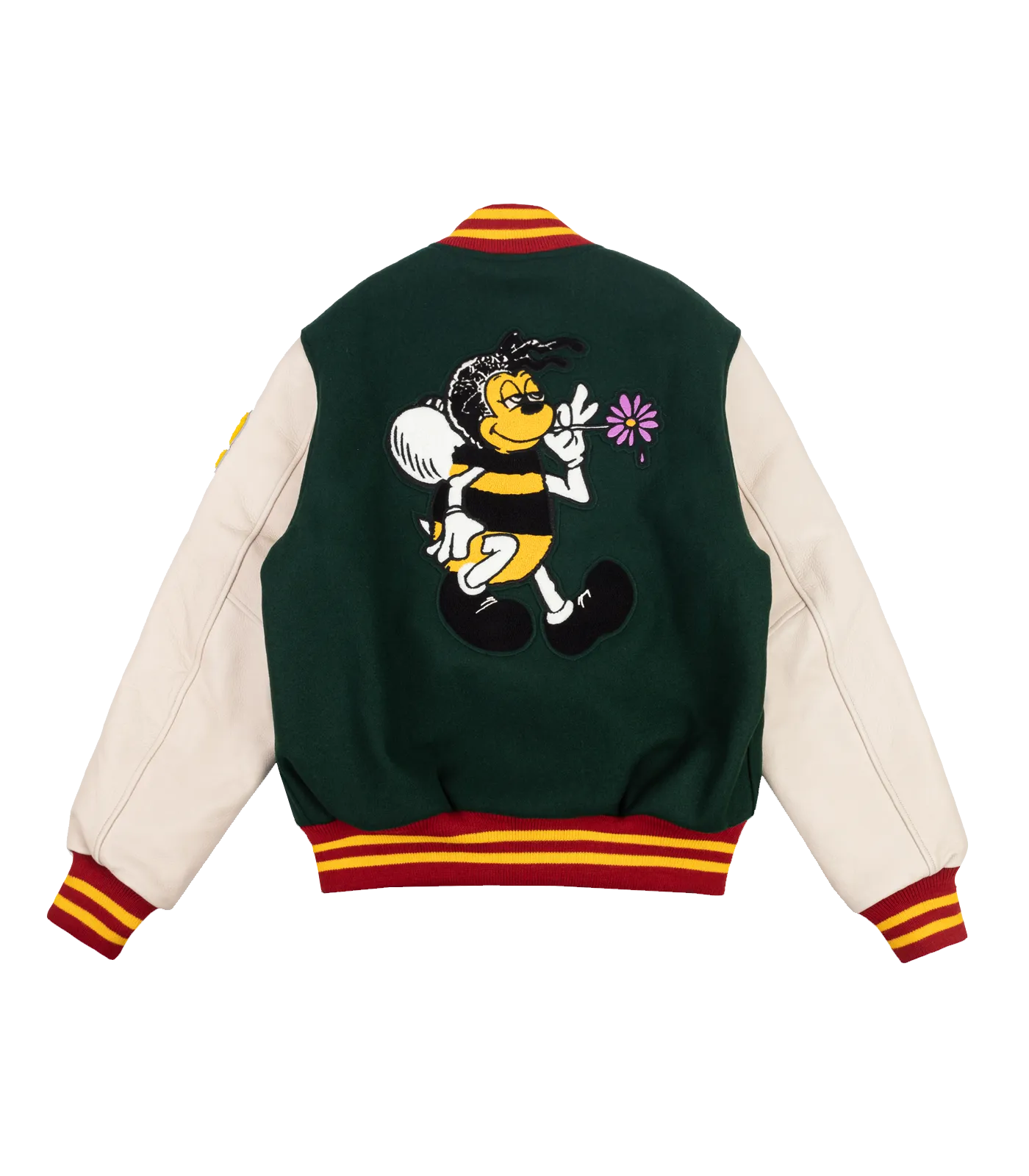 BEE LINE VARSITY JACKET - GREEN