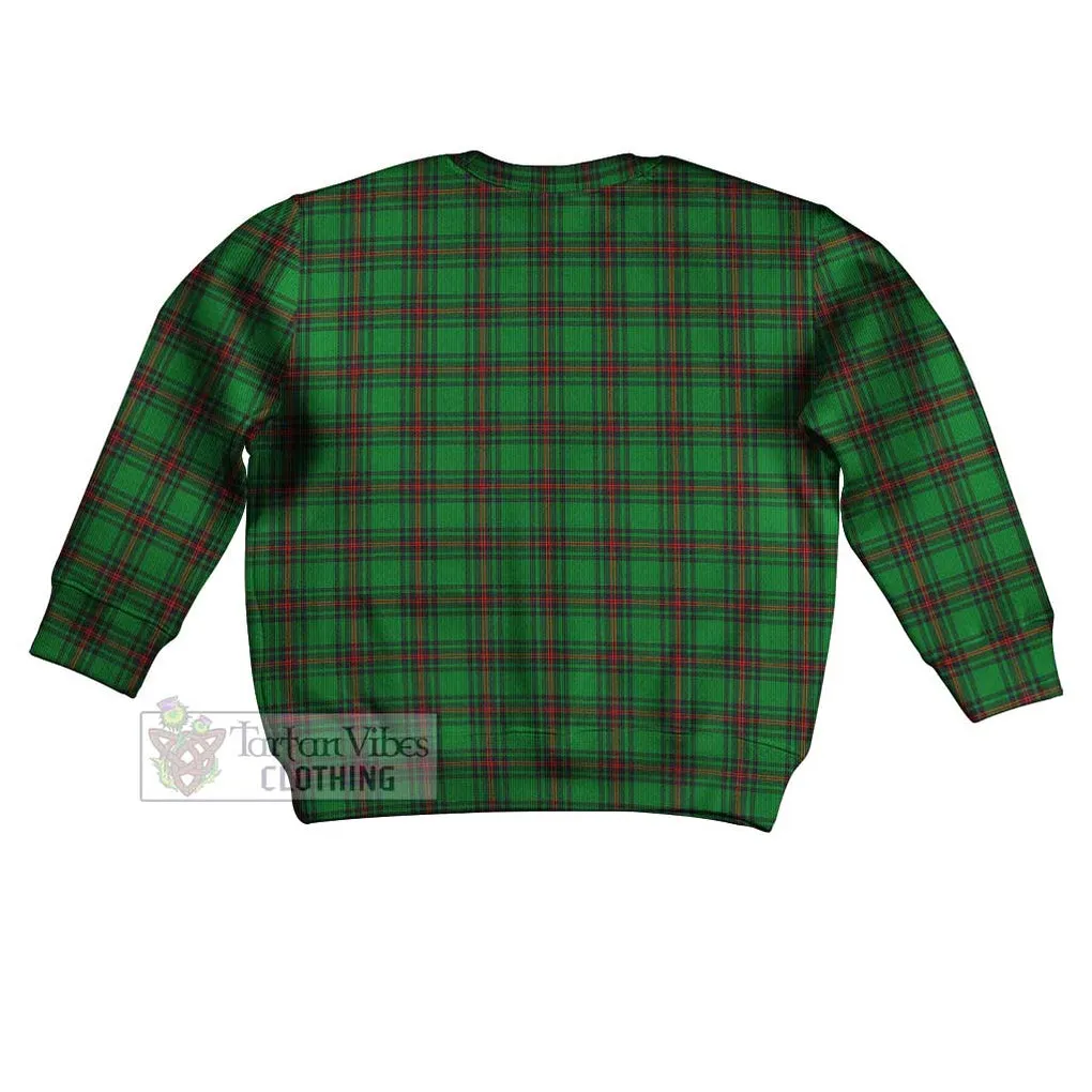 Beveridge Tartan Kid Ugly Sweater with Family Crest