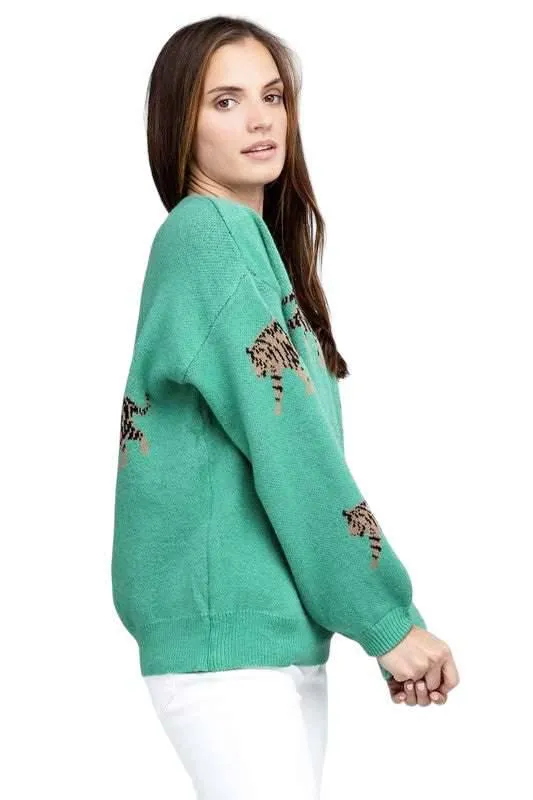 Bibi Tiger Pattern Sweater