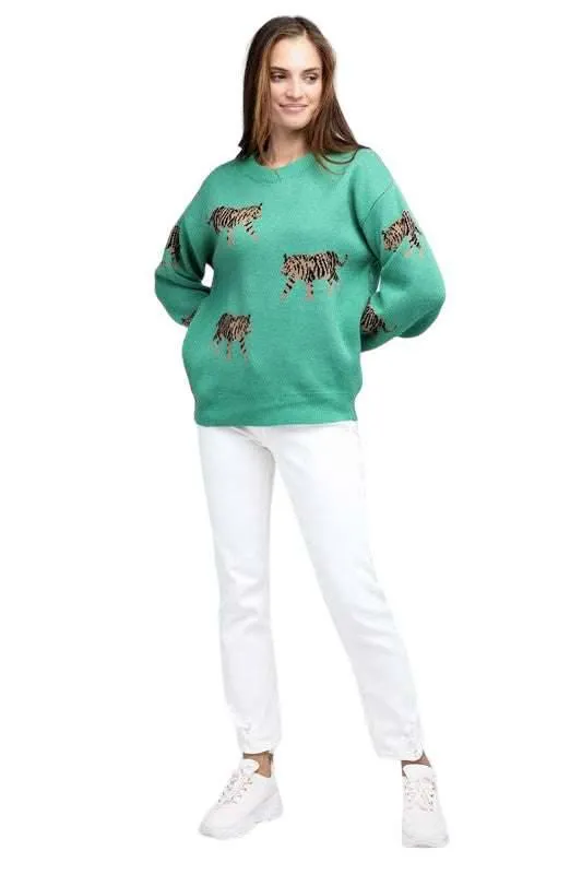 Bibi Tiger Pattern Sweater