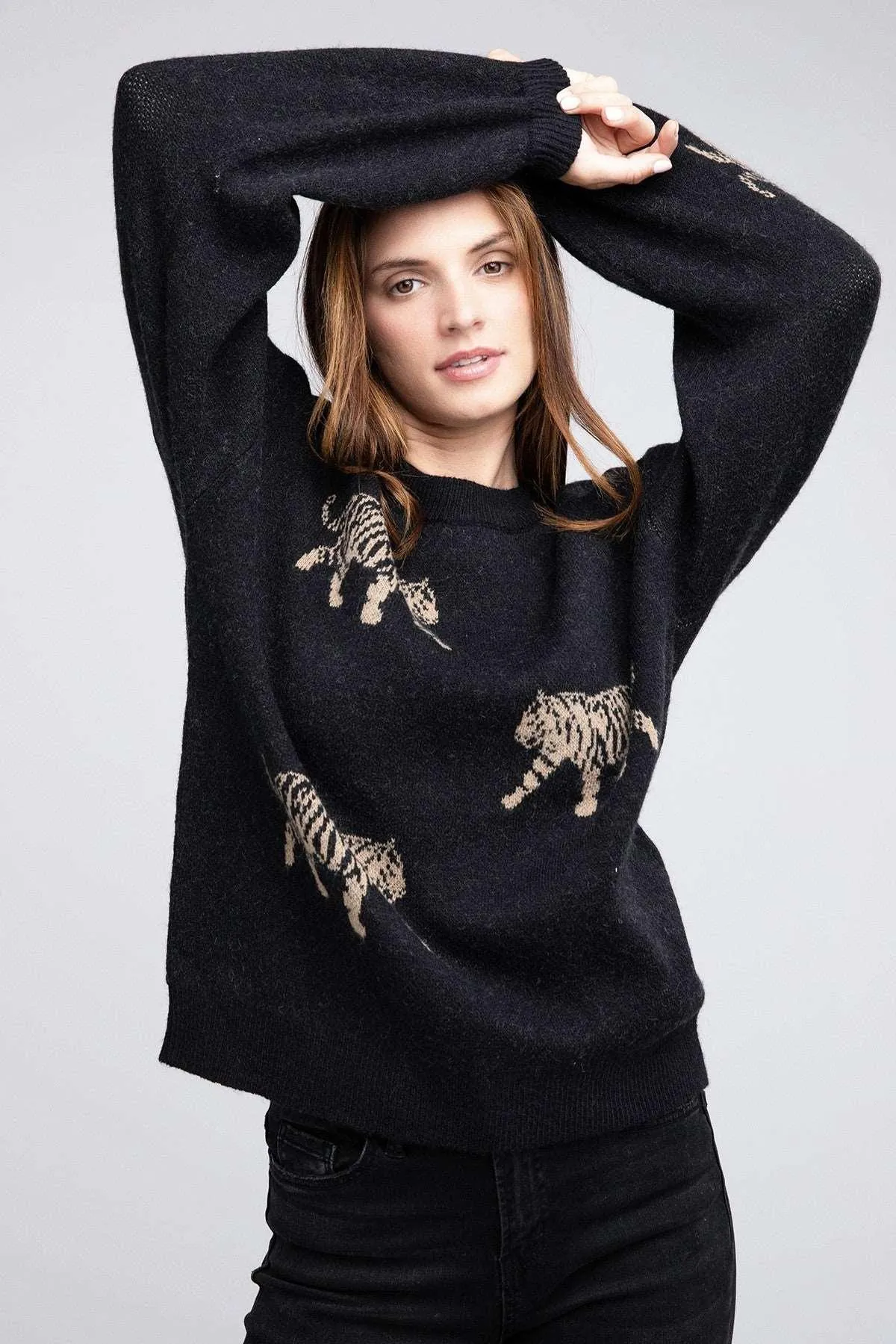 Bibi Tiger Pattern Sweater