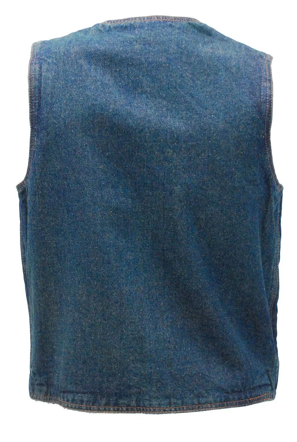 Blue Denim Vest w/Large Inside Pockets #VMC42703U