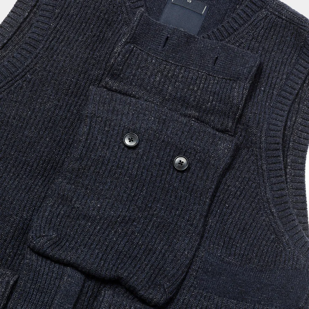 Body Armor Knit Vest (Dark Navy) / MW-KT24201