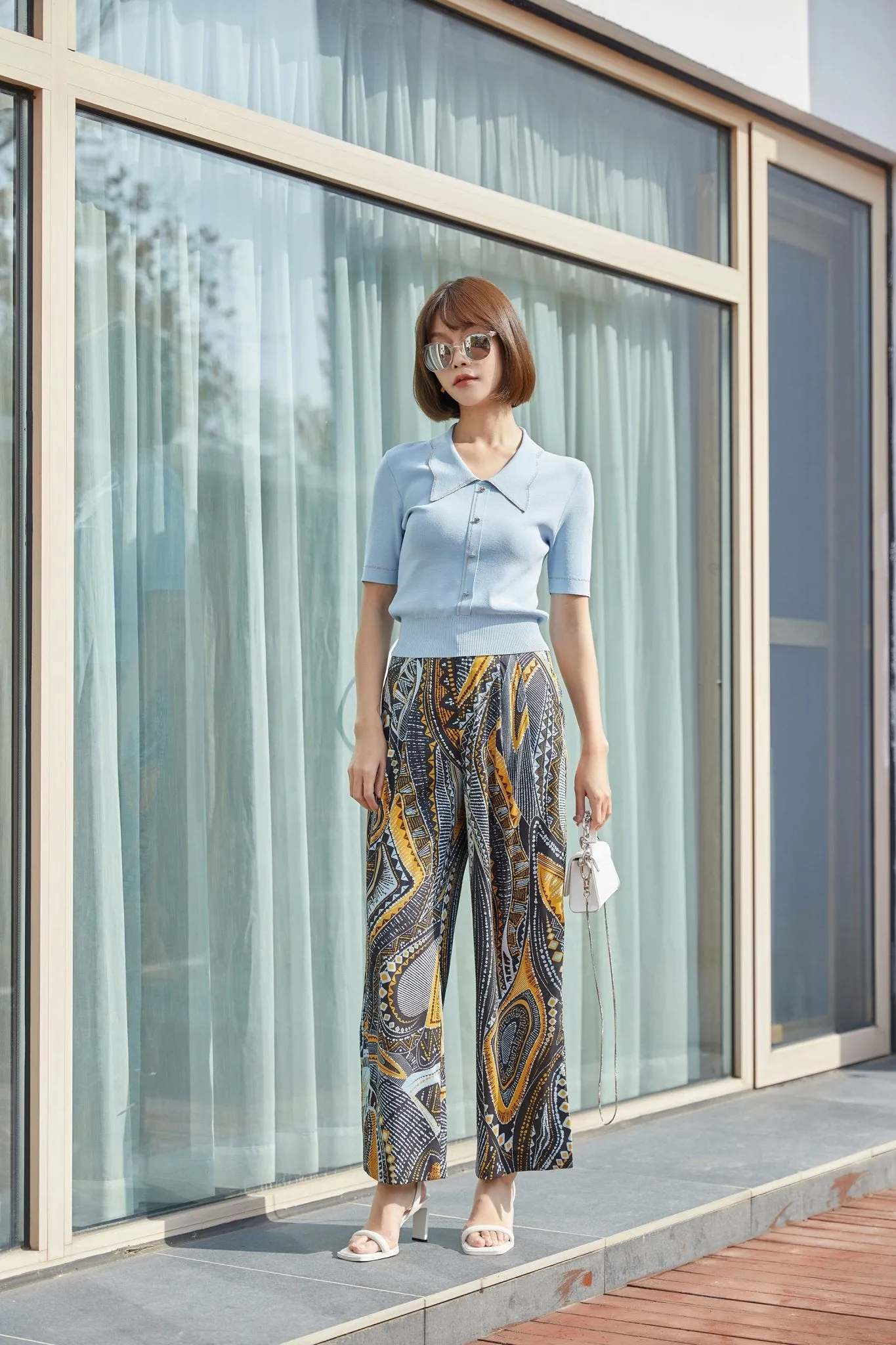 Bohemian Straight-leg Pants