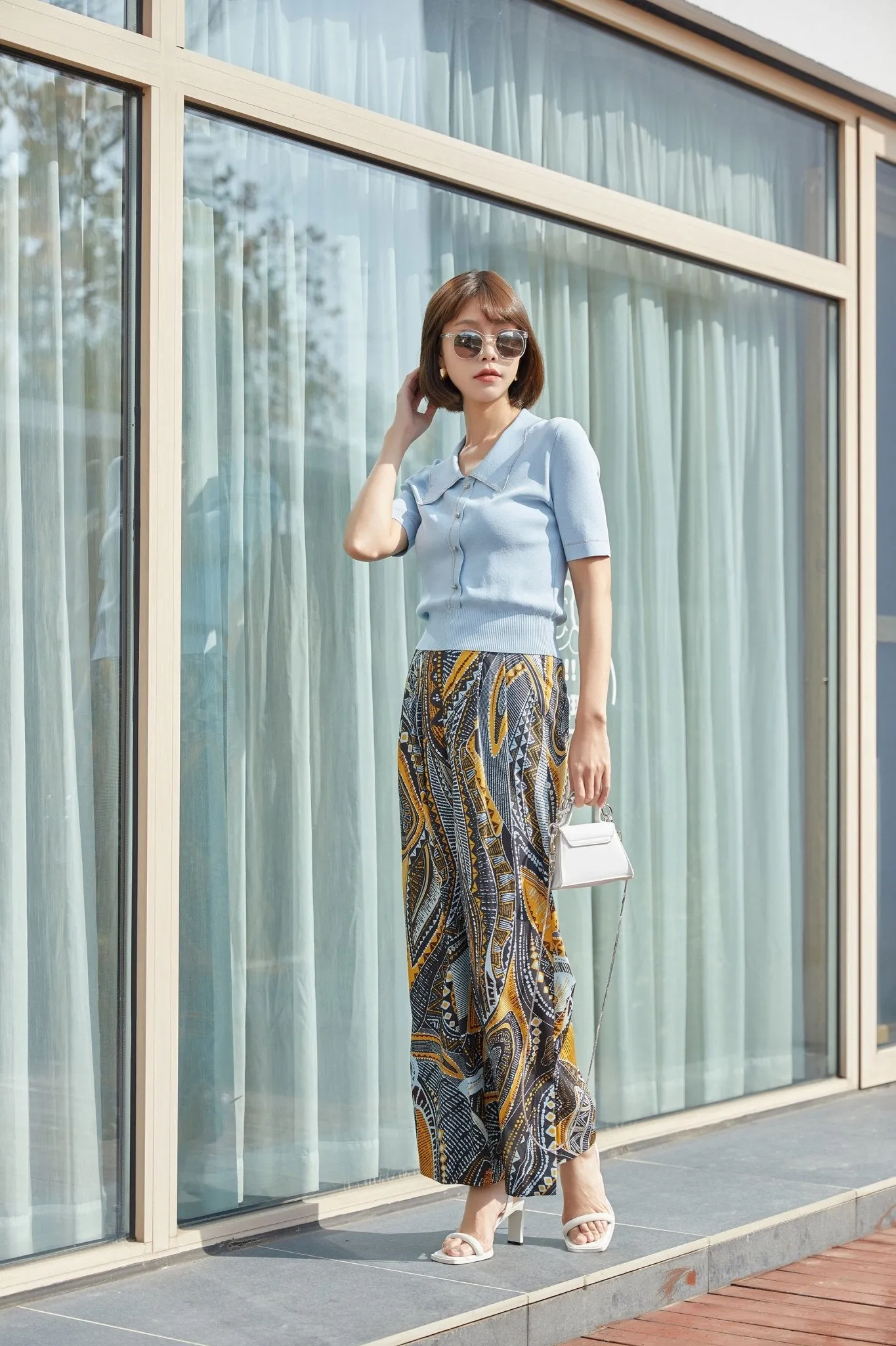 Bohemian Straight-leg Pants