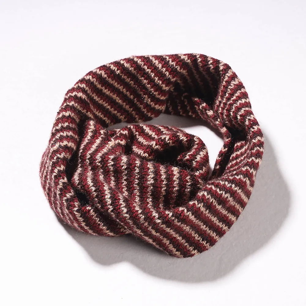 Brown - Kumaun Hand-knitted Woolen Neck Warmer