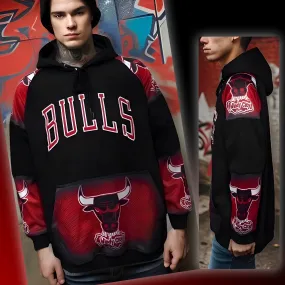 ^BULLS^ (WINDY CITY) *CUT & SEW* LUXURY HOODIES FOR MEN