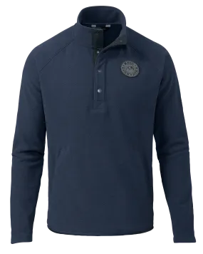 Cascade Twill Fleece Pullover | Navy