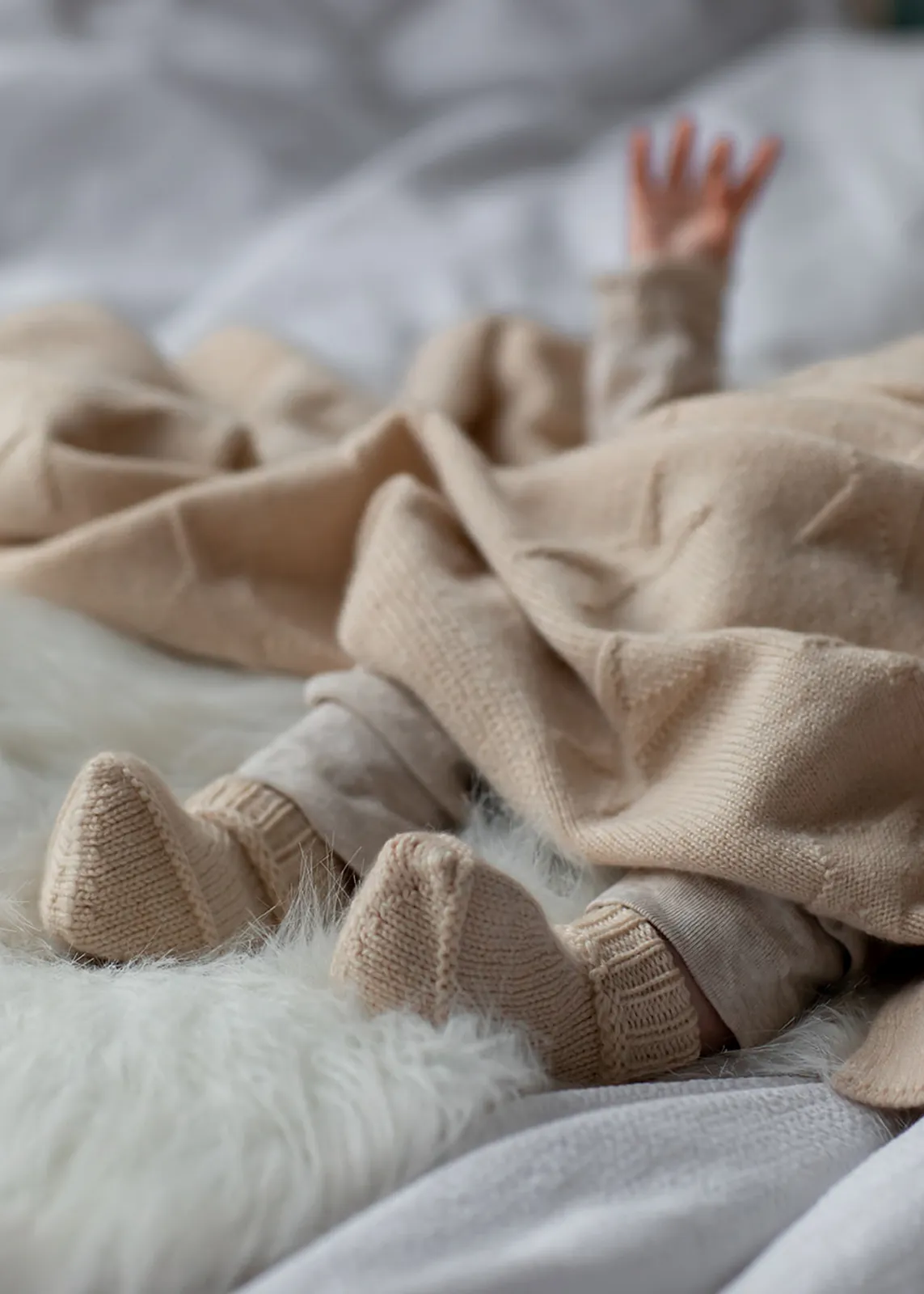 Cashmere Baby Set in Cream