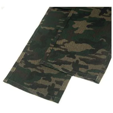 Casual Camouflage Straight Leg Drawstring Straight Leg Pants