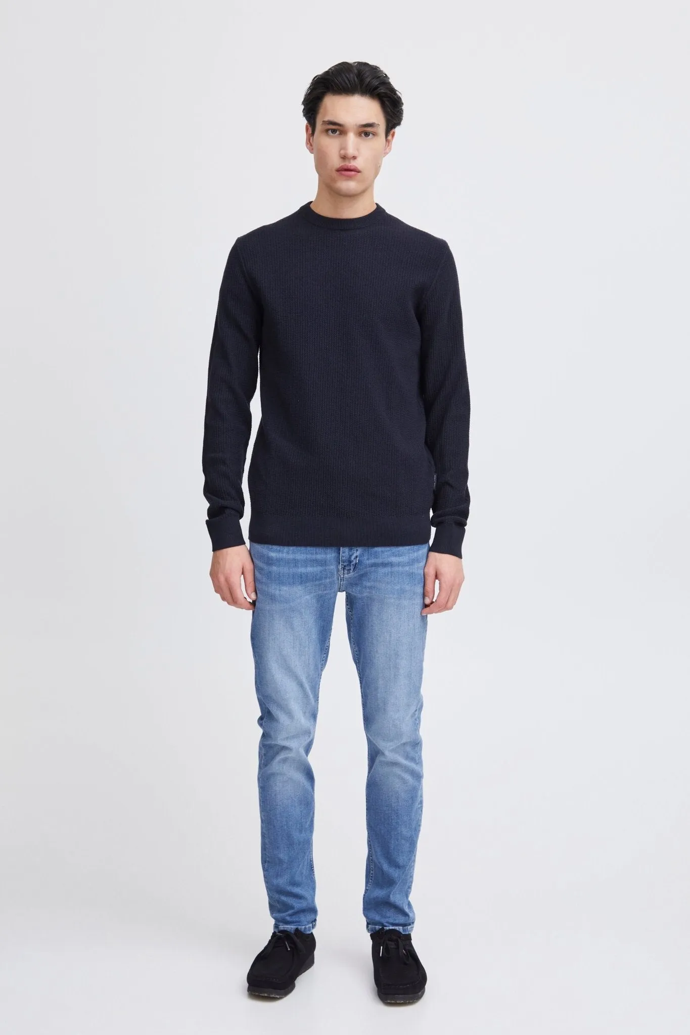 CASUAL FRIDAY - CFKARL structured crew neck knit - 20505088