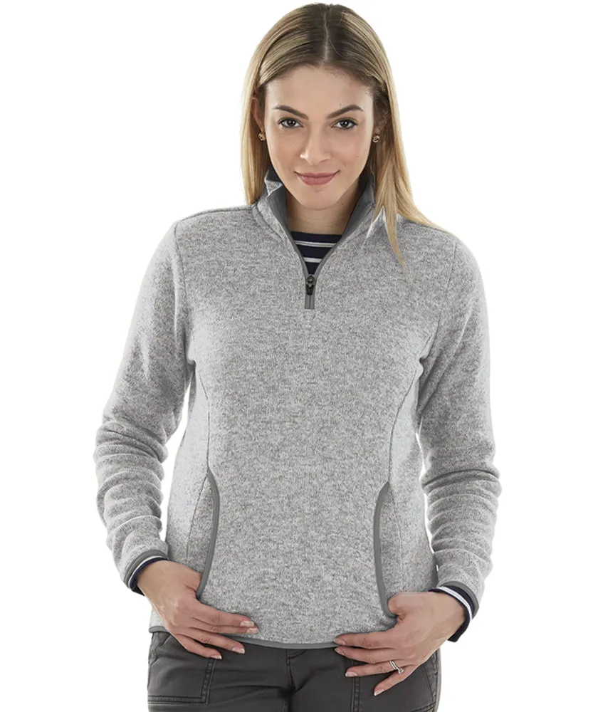 Charles River Women's Heathered Fleece Pullover