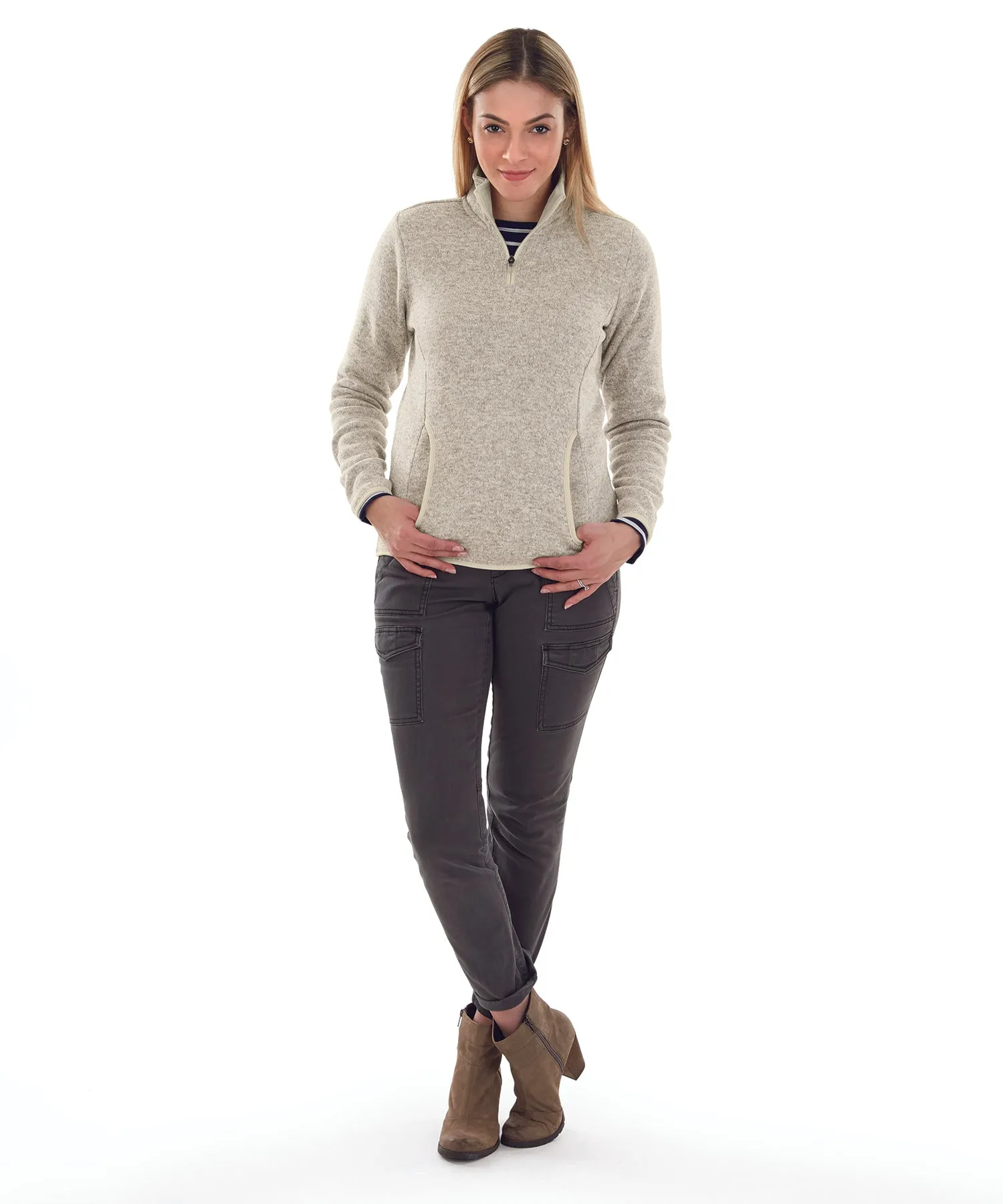 Charles River Women's Heathered Fleece Pullover