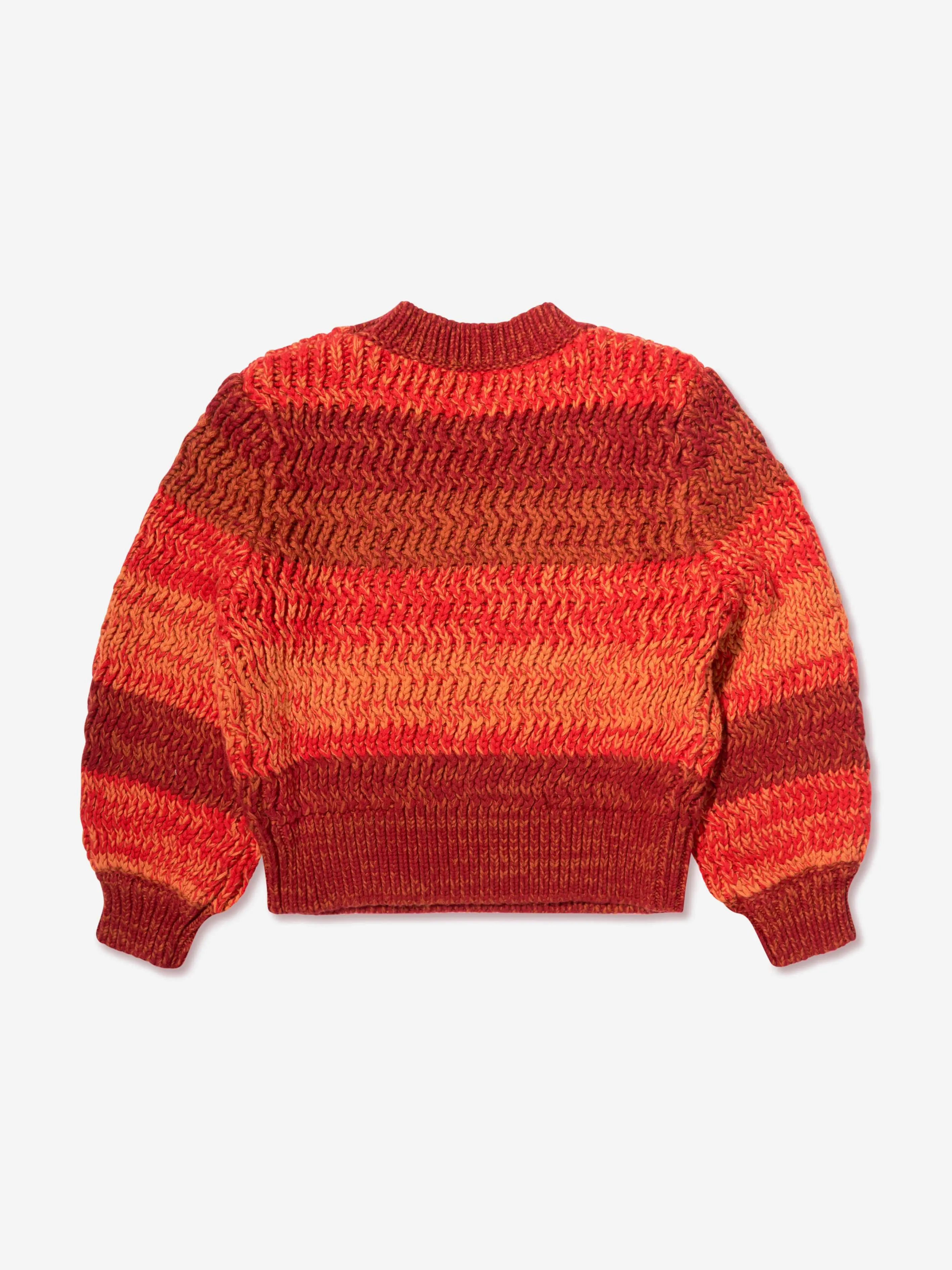 Chloé Girls Knitted Gradient Jumper in Crimson