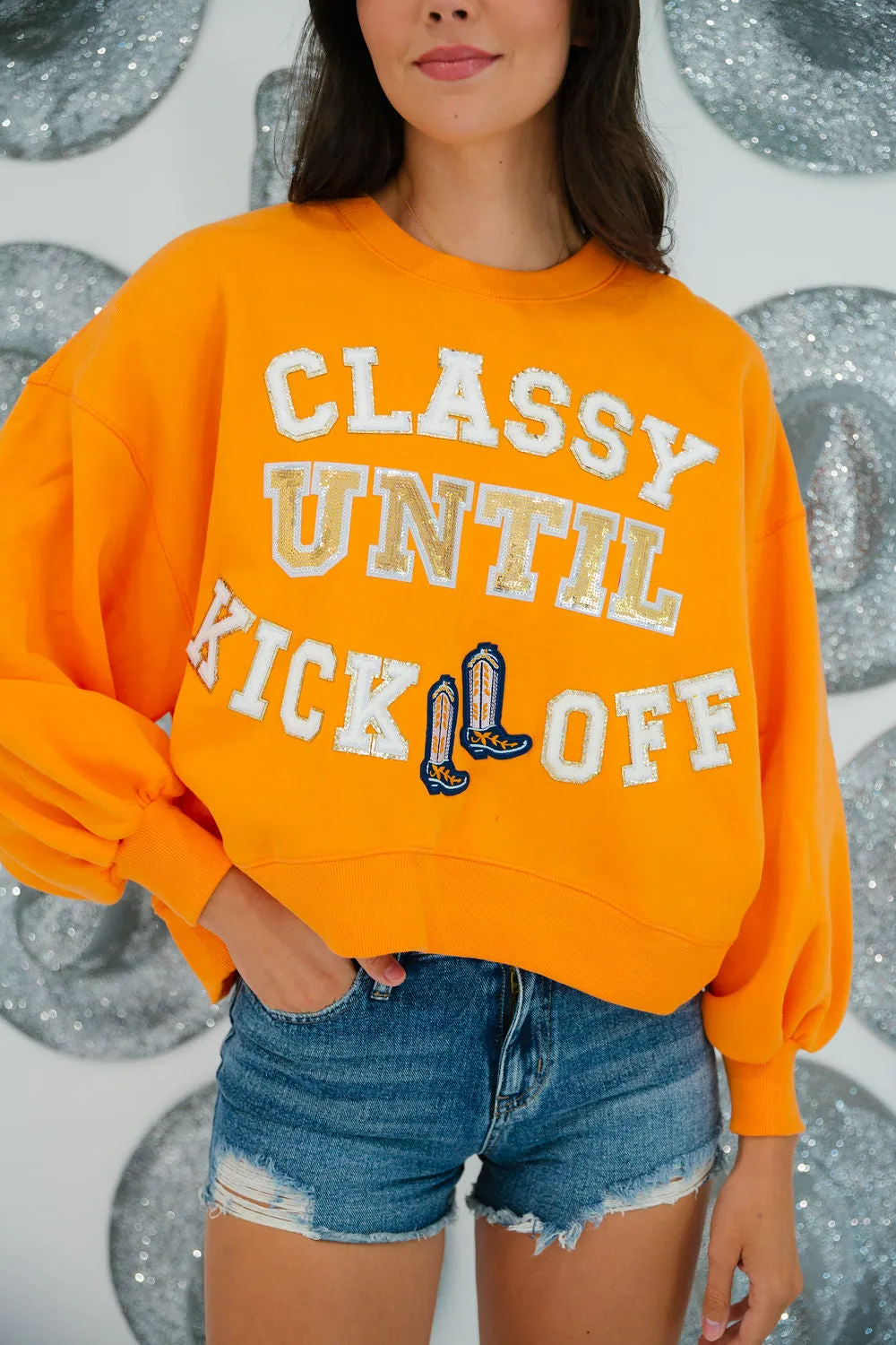 CLASSY UNTIL KICKOFF COLORFUL PULLOVERS