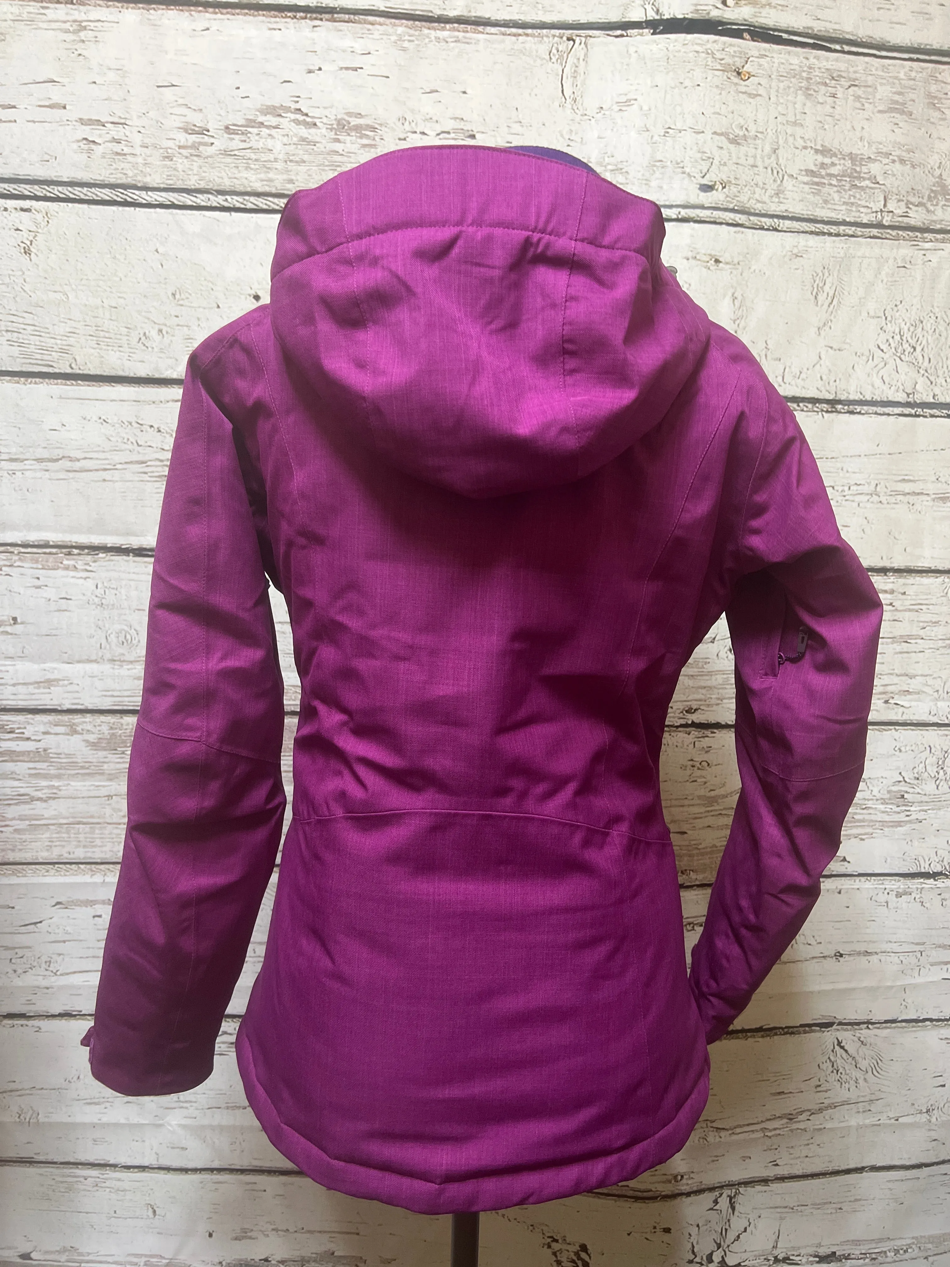 Coat Parka By Cmb In Purple, Size: S