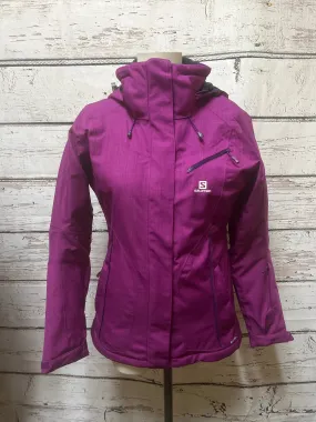 Coat Parka By Cmb In Purple, Size: S