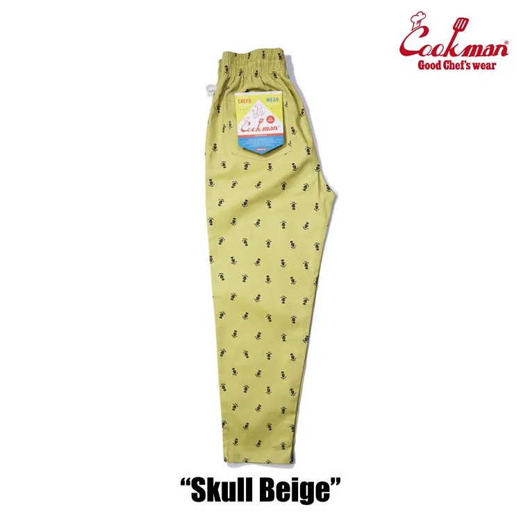 Cookman Chef Pants - Skull : Beige