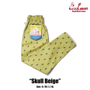 Cookman Chef Pants - Skull : Beige