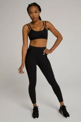 CORSET MESH 7/8 LEGGING | BLACK001