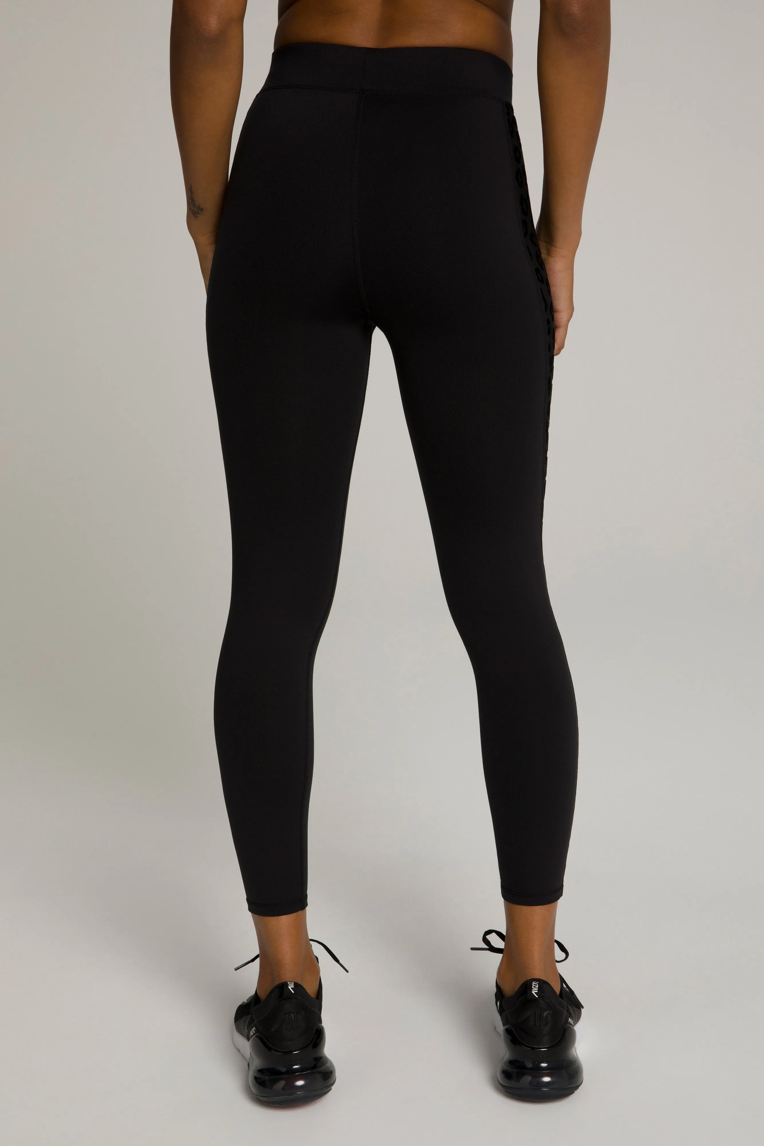 CORSET MESH 7/8 LEGGING | BLACK001