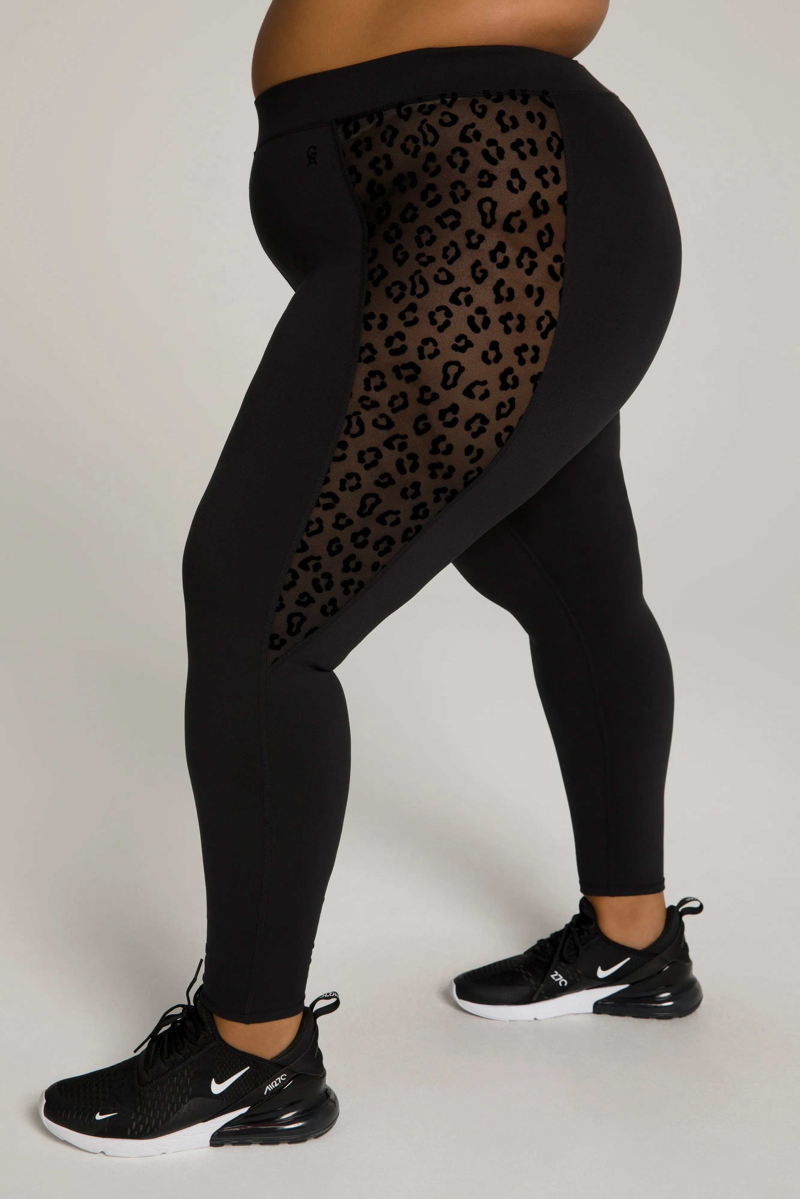 CORSET MESH 7/8 LEGGING | BLACK001