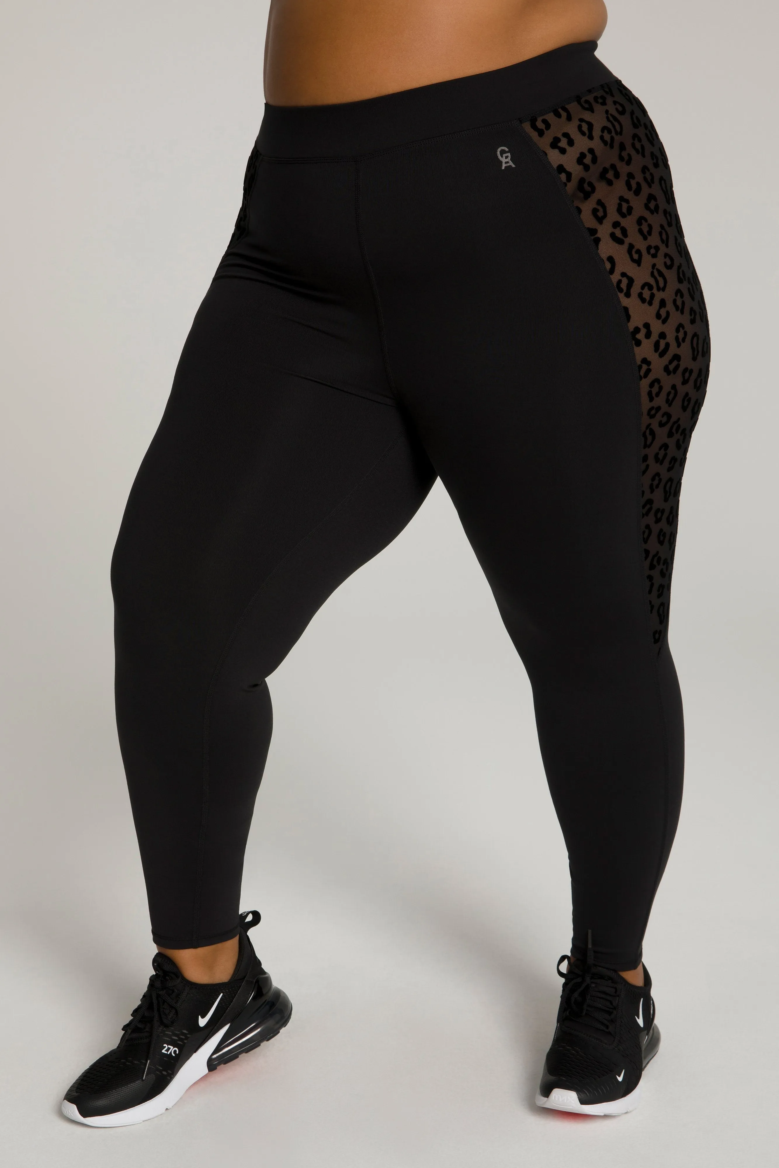 CORSET MESH 7/8 LEGGING | BLACK001