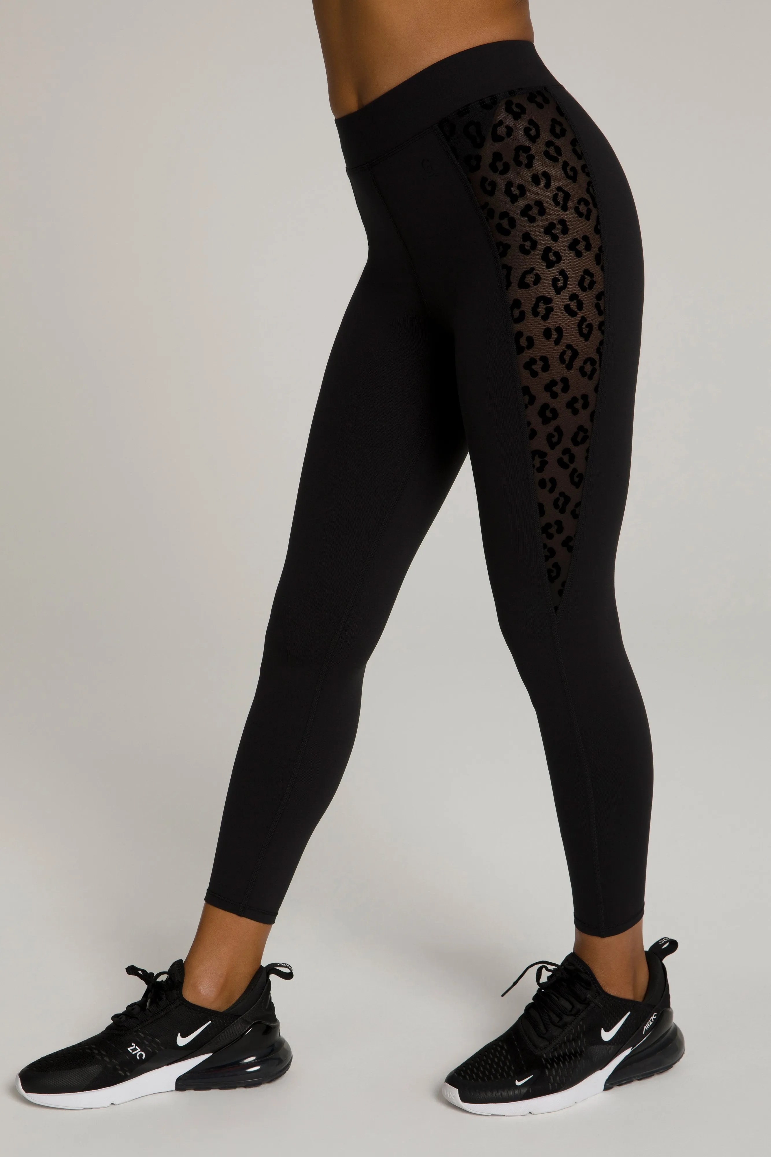 CORSET MESH 7/8 LEGGING | BLACK001