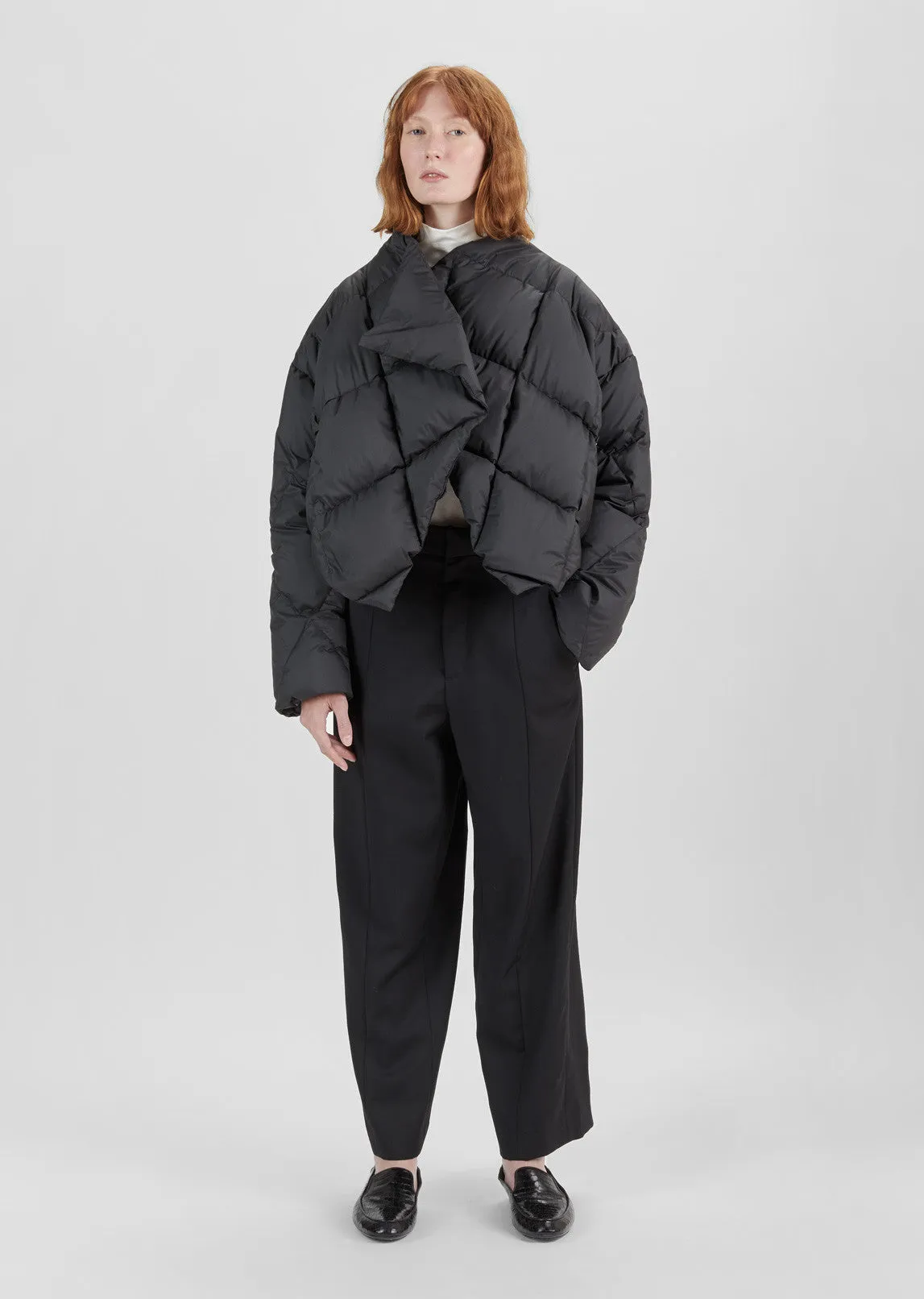 Cropped Quilted Puffer Jacket