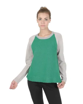 Crown of Edinburgh Cashmere Women's Premium Cashmere Round Neck Sweater in Multicolor - 46 EU