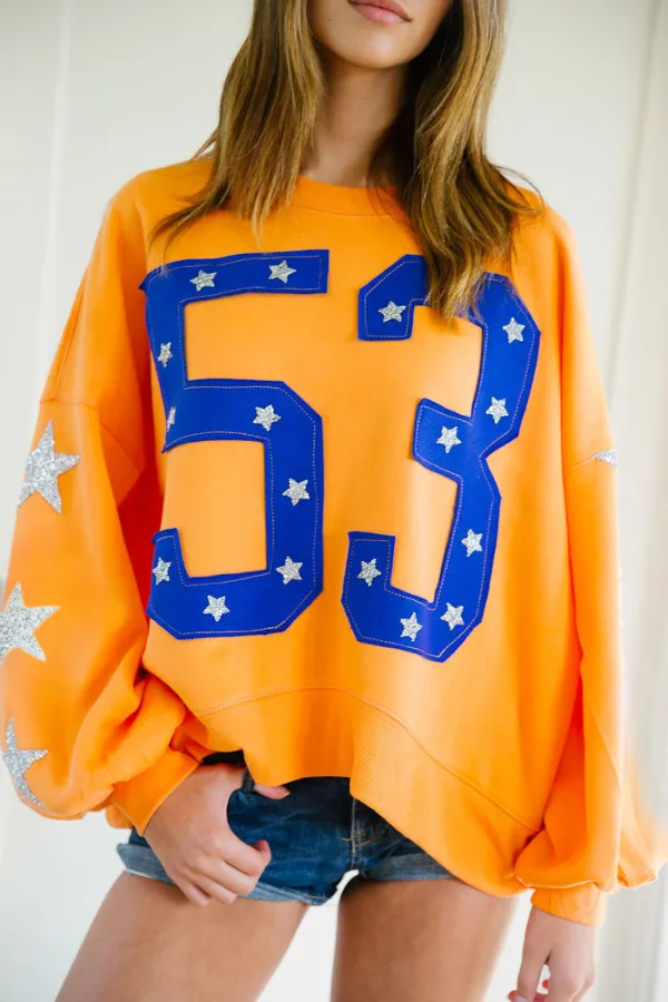 CUSTOM NUMBER PATCH PULLOVER