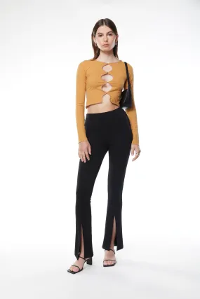 CUTOUT LONG SLEEVE TOP