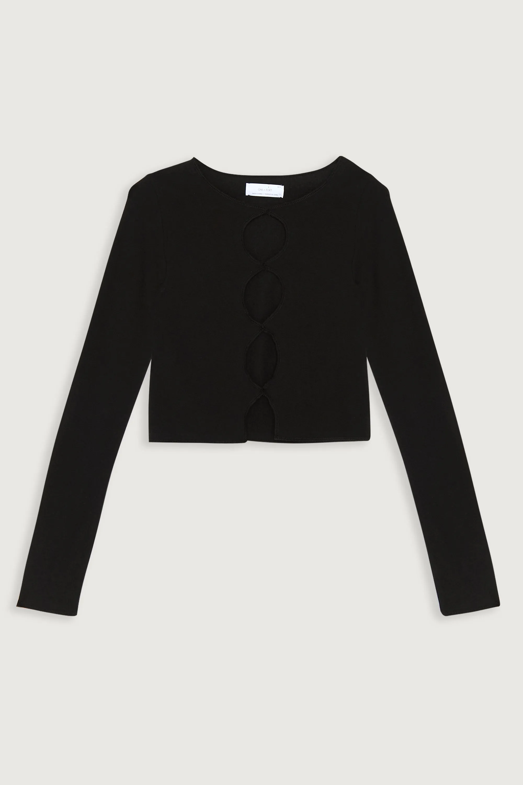 CUTOUT LONG SLEEVE TOP